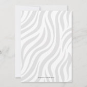 Safari Thema niedliche Schluck und sehen Babydusch Einladung (Rückseite)