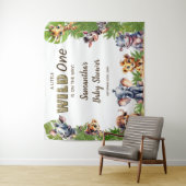 Safari Theme Baby Dusche Begrüßungszeichen Wandteppich (Beispiel)