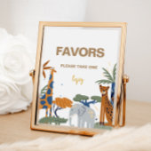 Safari Theme Birthday Fevor-Zeichen Poster