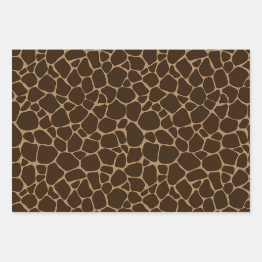 Safari Theme | Giraffe Print Gift Geschenkpapier Set (Vorderseite 2)