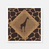 Safari Theme Giraffe Serviette (Vorderseite)