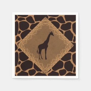 Safari Theme Giraffe Serviette