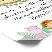 Safari Theme Schnuller Hunt Poster (Ecke)