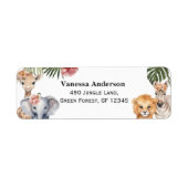 Safari Themed Baby Girl Shower Wild One Return Lab (Vorne)