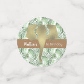 Safari Themed Birthday Zoo Party Foil Elephant Konfetti (Klein Vorderseite)