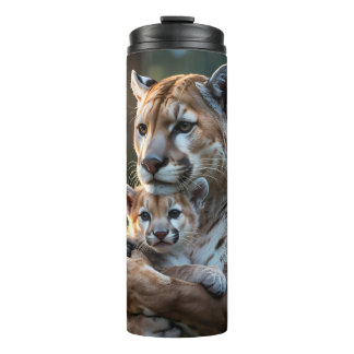Safari-themed stainless steel travel mug, cute thermosbecher