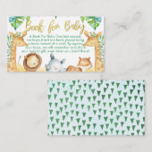 Safari-Themenbuch für die Beipackkarte Begleitkarte (Vorne/Hinten)