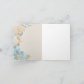 Safari Tier Boho Oh Boy Baby Dusche Dankeskarte (Innenseite)