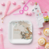 Safari Tier Boho Oh Boy Baby Dusche Pappteller (Party)