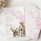 Safari Tier Boho Oh Girl Baby Dusche Einladung