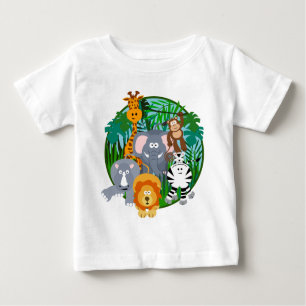 Safari-Tier-Cartoon Baby T-shirt
