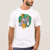 Safari-Tier-Cartoon T-Shirt (Vorderseite)