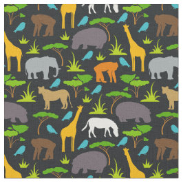 Safari-Tier-Druck-Gewebe Stoff