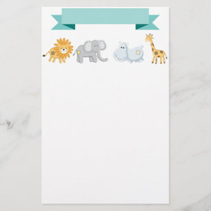 Safari-Tier-Fahne Briefpapier