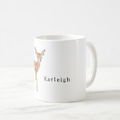 Safari-Tier Reh Kaffeetasse (VorderseiteRechts)