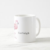Safari-Tier Rosa Flamingo Kaffeetasse (VorderseiteRechts)