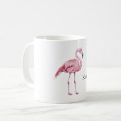 Safari-Tier Rosa Flamingo Kaffeetasse (Vorderseite Links)