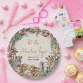 Safari Tierabenteuer Begin Baby Boy Dusche Pappteller (Party)