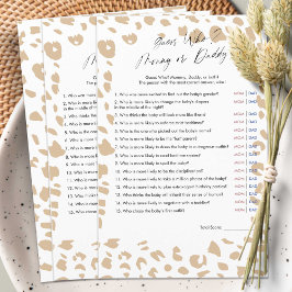 Safari-Tierdrucke , Ratet, Wer Mama oder Papa