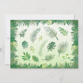 Safari-Tiere Baby Dankeschön-Karte Einladung (Rückseite)