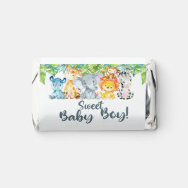 Safari Tiere Baby Dusche Mini-Hershey-Wrapper.