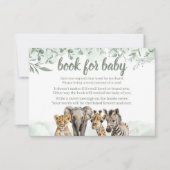 Safari-Tiere Baby Duschkarten RSVP Karte (Vorderseite)