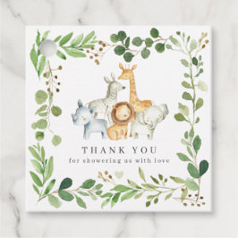 Safari-Tiere Baby Shower Favor Tags | Geschenkanhä Geschenkanhänger