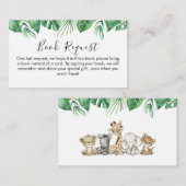 Safari Tiere Buchanfrage Karte einfügen (Vorne/Hinten)