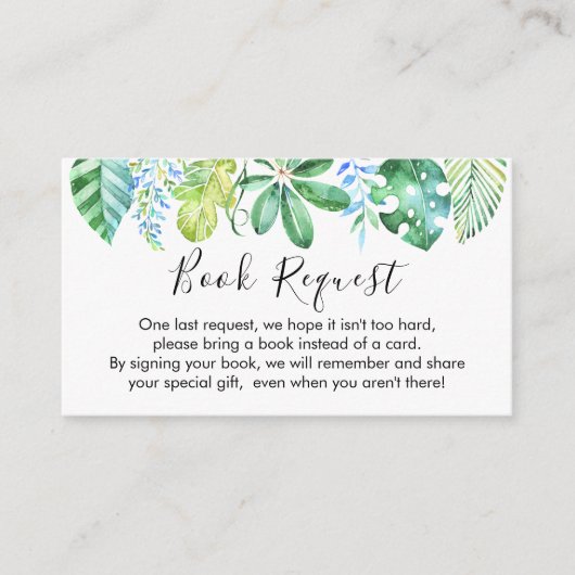 Safari Tiere Buchanfrage Karte einfügen (Vorderseite)