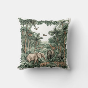 Safari-Tiere Dschungel Kissen