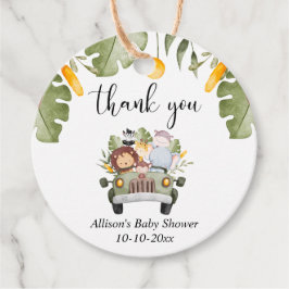 Safari-Tiere Dschungel Thema wild Geschenkanhänger