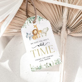 Safari Tiere, Dschungel, Wild One, erster Geburtst Geschenkanhänger