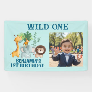 Safari-Tiere Dschungel Wild One Foto-Banner Banner