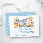 Safari Tiere Duschabwürfel Raffle Ticket Punkte Begleitkarte