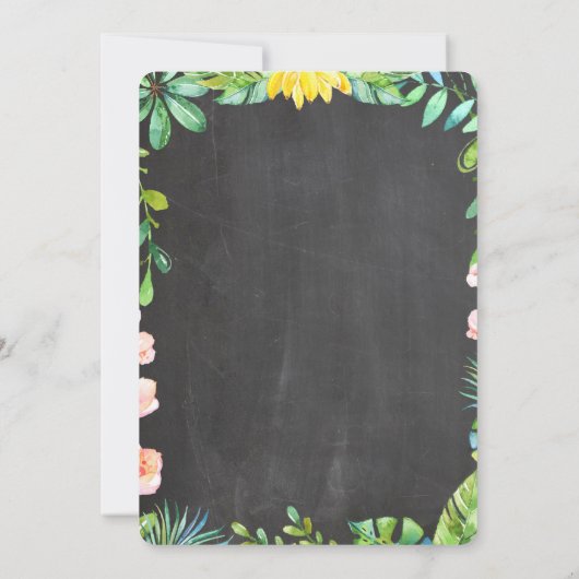 Safari Tiere Einladung Jungle Geburtstag ZOO (Rückseite)