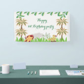 Safari-Tiere Geburtstagsparty Banner (Messe)