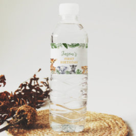 Safari Tiere Geburtstagsparty Wasserflaschen Etike Wasserflaschenetikett