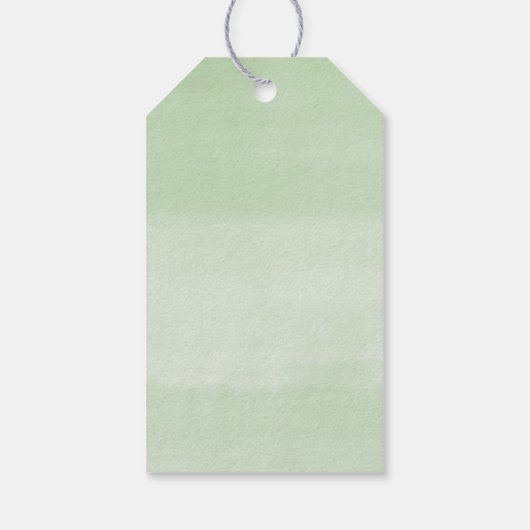 Safari-Tiere Grünpflanzen Gold geschlechtsneutral Geschenkanhänger (Rückseite)