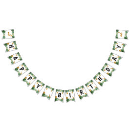 Safari Tiere Jungle Wild One Happy Birthday Wimpelkette