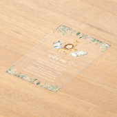 Safari-Tiere, Jungle, Wildtiere, Babydusche Acryleinladungen (Ablage )