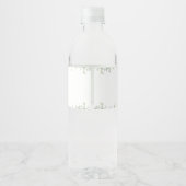 Safari-Tiere, Jungle, Wildtiere, Babydusche Wasserflaschenetikett (Rückseite)