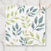 Safari-Tiere Kinderdusche Geschenkanhänger (Rückseite)