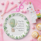 Safari Tiere Luftballon Babydusche Danke Pappteller (Party)