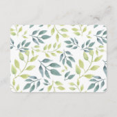 Safari Tiere Mädchen Duschbücher für Kinder Begleitkarte (Rückseite)