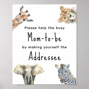Safari-Tiere - Mama Poster