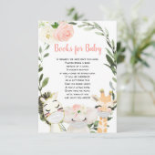 Safari Tiere Masken Buch Anfrage Mädchen Dusche Begleitkarte (Stehend Vorderseite)