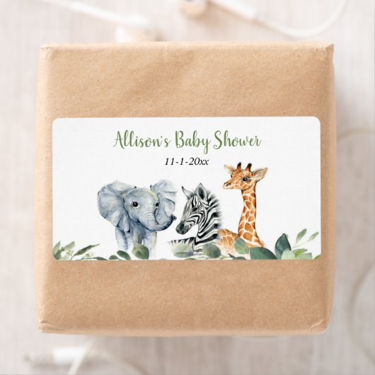 Safari-Tiere Mini-Wasserflasche oder Champagner (Insitu)