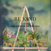 Safari-Tiere mit inspirierendem Zitat Acrylschild (Neutral)