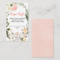 Safari-Tiere mit Masken, Windelkarten