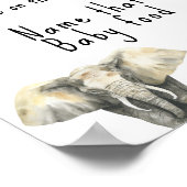 Safari-Tiere - Name dieses Babynahrung Poster (Ecke)